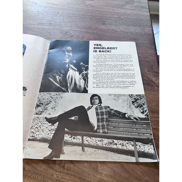Engelbert Humperdinck Souvenir Program Album Lot 1970s VTG Concert Memorabilia - Picture 9 of 9